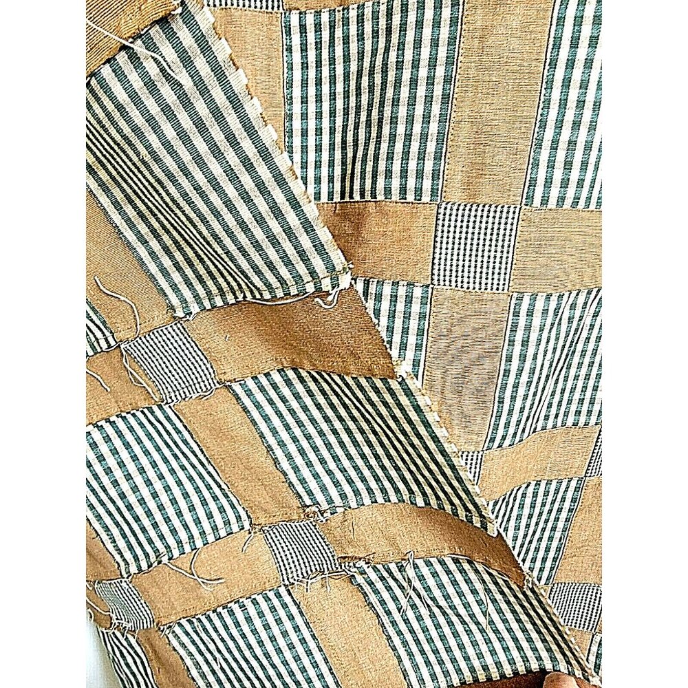 COPY - Quilted Sewn Patchwork Plaids Checker Canvas Fabric  54" W x 5 yards lot - Picture 11 of 12